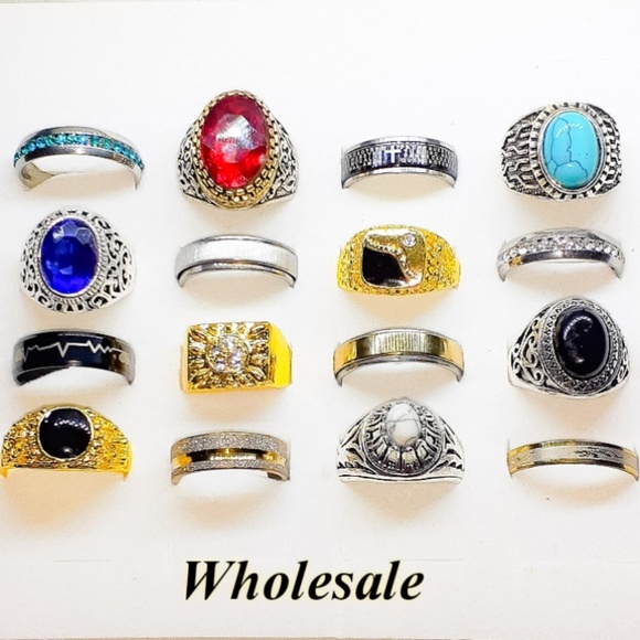 Other - 🎈12 Men's Wholesale Rings